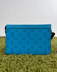 Mini Borsa a tracolla Louis Vuitton Gaston Azzurra
