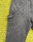 Jeans Louis Vuitton Carpenter in Denim Nero 36