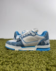 Louis Vuitton Trainer In Denim Azzurra 8