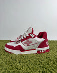 Louis Vuitton Trainer in denim Rossa 7.5 - Second Hand Di Fiore