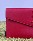 Pochette Yves Saint Laurent Grain de Poudre Uptown Rosso
