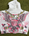 Felpa Valley Dreams Flag zip Up Bianca Multicolor M