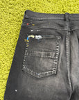 Jeans Amiri Paint Splatter Nero Multicolor 36