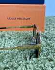 Occhiali Louis Vuitton 1.1 evidence Metal Square neri e oro