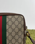 Borsello Gucci beige verde e rosso
