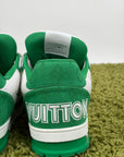 Louis Vuitton Trainer Size 8.5=42.5 calza 43.5 bianche e verdi