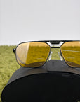 Occhiali da sole Prada Neri Con lente Gialla PR58YS