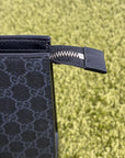 Pochette Gucci nera blu e rossa