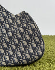 Borsa Saddle Christian Dior In oblique Beige Blu