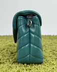 Borsa a tracolla Saint Laurent Toy LouLou Verde
