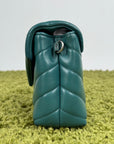 Borsa a tracolla Saint Laurent Toy LouLou Verde - Second Hand Di Fiore