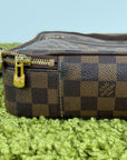 Borsa Sabana In tela Damier Ébène Louis Vuitton Marrone