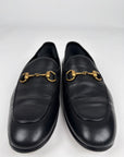 Mocassini Gucci con morsetto in pelle nera