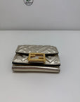 Micro Trifold baguette Fendi oro