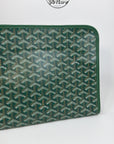 pochette Goyard misura GM verde e arancione