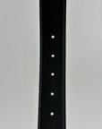 Cintura Ferragamo Double Gancini Reversibile Nero 113cm