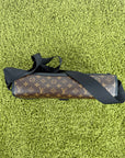 Borsa Messenger Louis Vuitton Macassar Archy Gm con finiture in pelle nera