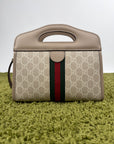 Borsa Gucci Ophidia Cut Out Handle Tote Beige