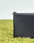 Borsa a spalla Prada Mini in raso Nero