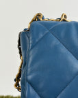 Borsa Chanel 19 Trapuntata in Pelle Azzurra
