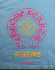 T-Shirt Chrome Miami Exclusive Horseshoe Hearts Azzurro L