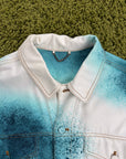 Giacca Louis Vuitton Spray in Denim Bianca Multicolor 54