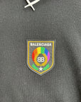 Felpa Balenciaga Knitted Crest Nera Multicolor S - Second Hand Di Fiore