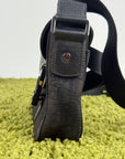 Borsa a tracolla saddle in jacquard Christian Dior Nero