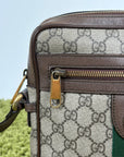 Borsello Gucci beige verde e rosso