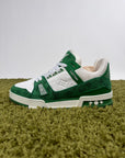Louis Vuitton Trainer In Denim Verde 8