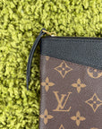 Pochette Louis Vuitton marrone e nera