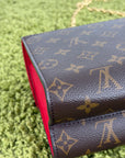 Borsa Louis Vuitton Victoire marrone rossa e oro