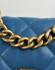 Borsa Chanel 19 Trapuntata in Pelle Azzurra
