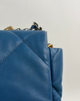 Borsa Chanel 19 Trapuntata in Pelle Azzurra