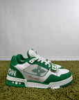 Louis Vuitton Trainer Size 8.5=42.5 calza 43.5 bianche e verdi