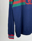 Felpa Gucci Size XXL blu verde e rossa