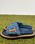 Ciabatte louis vuitton Mule bassa pool pillow Size 35 azzurre e blu