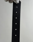 Cintura Prada Reversibile Nero Rosso 90/36 103cm - Second Hand Di Fiore