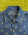Completo Louis Vuitton In Denim Camicia S Pantaloncino 30