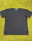 T-Shirt Christian Dior Blu Navy in jacquard oblique S