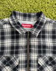 Giacca Supreme a quadri Bianca e Nera XL