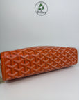 pochette Goyard misura GM verde e arancione