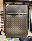 valigia Louis Vuitton monogram Lv in canvas marrone