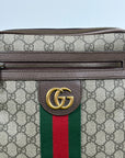 Borsello Gucci beige verde e rosso