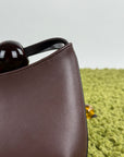 Borsa La Bisou Perle Jacquemus Marrone