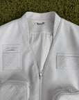 Gilet Louis Vuitton X Virgil Abloh in pelle Monogram Bianco 54 - Second Hand Di Fiore