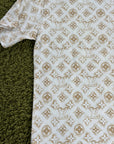 T shirt Louis Vuitton Size L bianca e oro