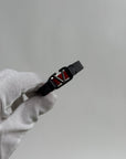 Bracciale Valentino Garavani In Pelle Nero Rosso