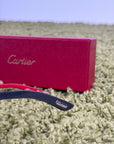 Occhiali Cartier neri e rossi
