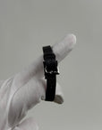 Bracciale Valentino Garavani In Pelle Nero Rosso